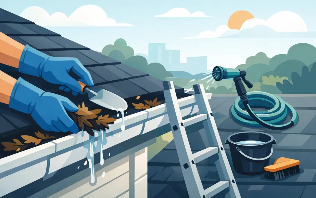 How to Unblock Roof Guttering Safely