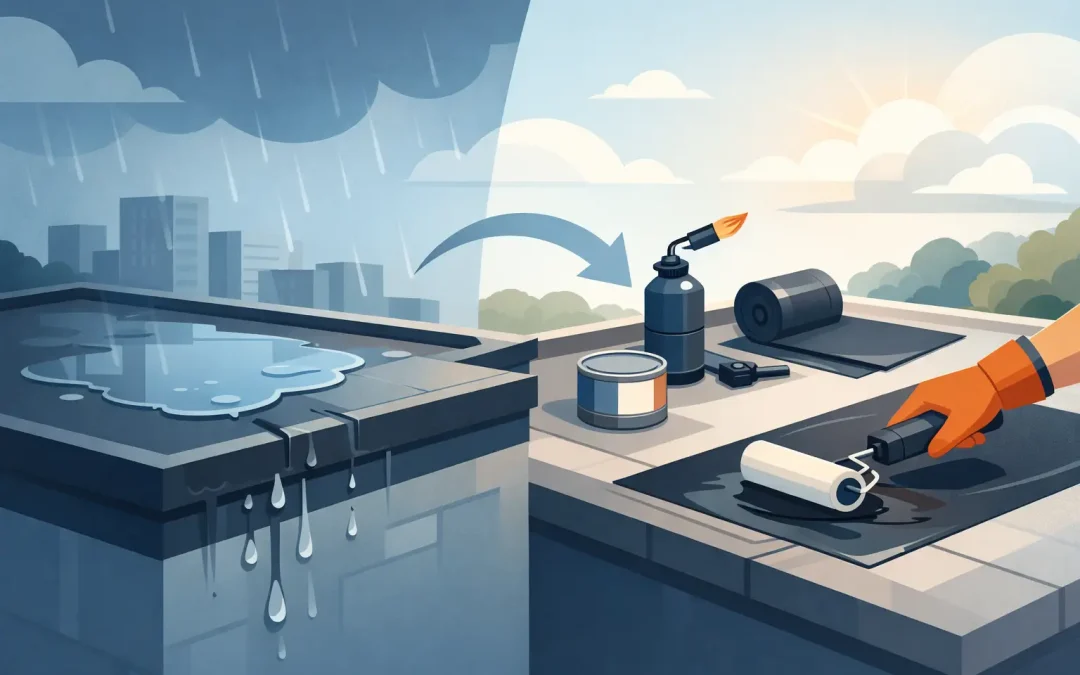 Leaking Flat Roof Solutions That Last