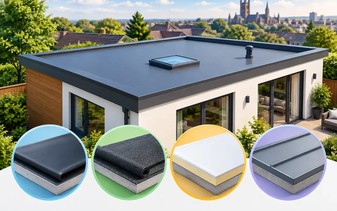 Best Flat Roof Materials for Midlands Homes
